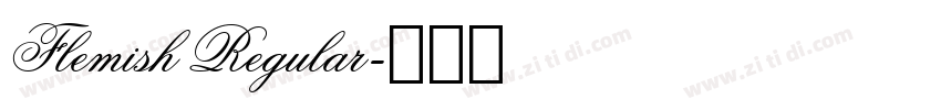 Flemish Regular字体转换